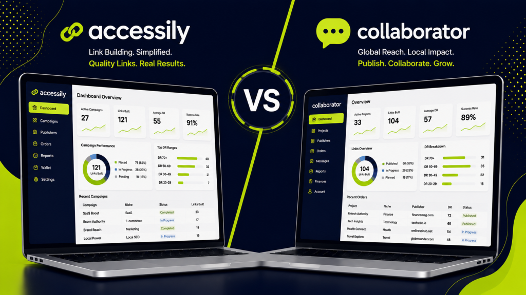 Accessily vs Collaborator guest posting marketplace comparison